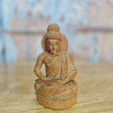 Indian Handcrafted Wooden Buddha Statue Home Decor Showpiece 185